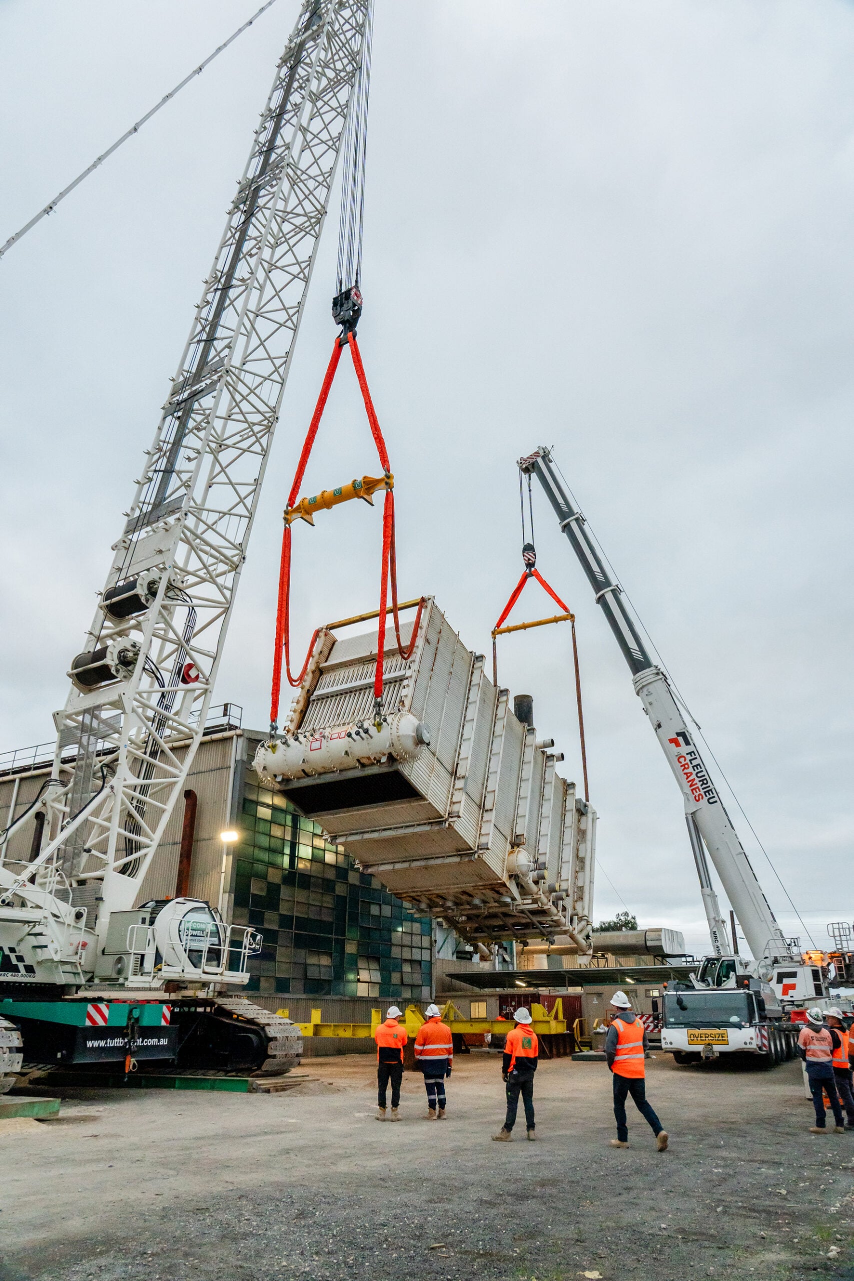 Thumbnail for Heart of Jubilee Sawmill’s Co-Generation Boiler Project lifted into place